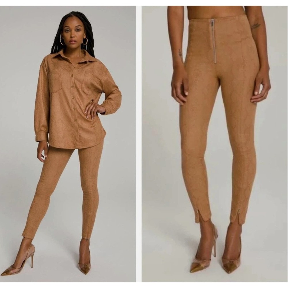 Good American She Boss Skinny Snakeskin Pants‎ Size Large